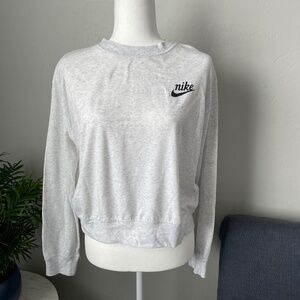 Womens Nike Long Sleeve Tee - Light Gray - Sz M